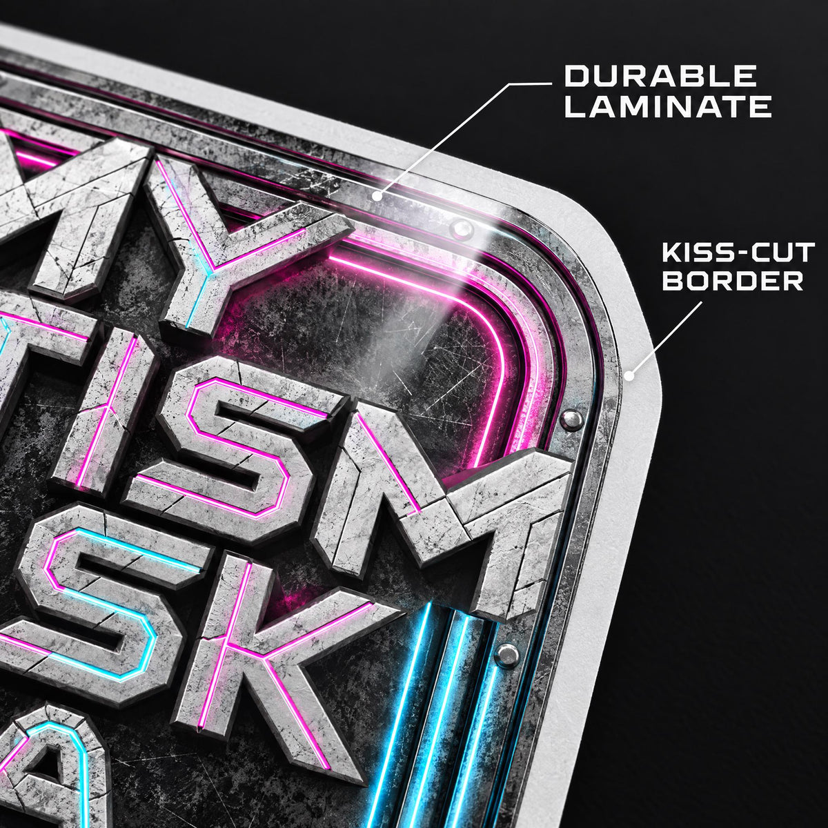 Cyberpunk Autism Mechsuit Sticker