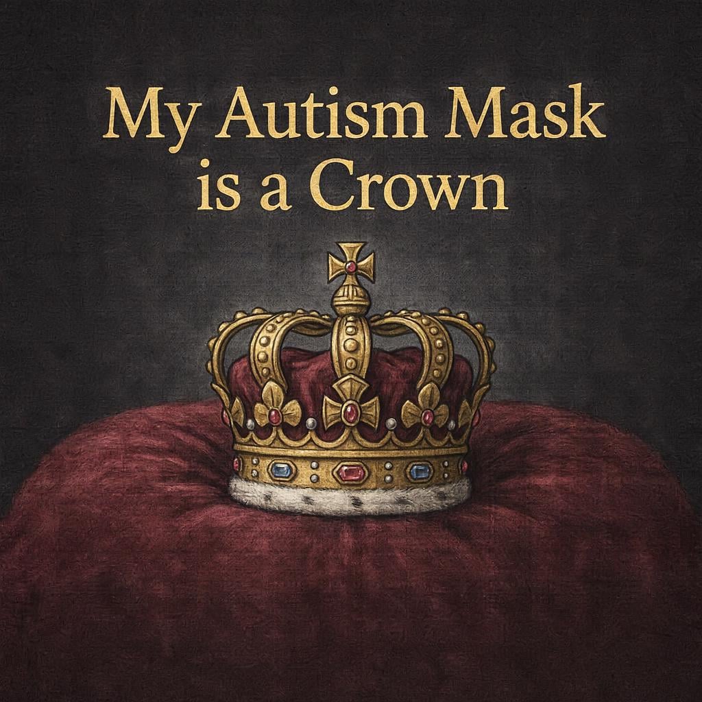 Crown Unique Autism Mask Sticker