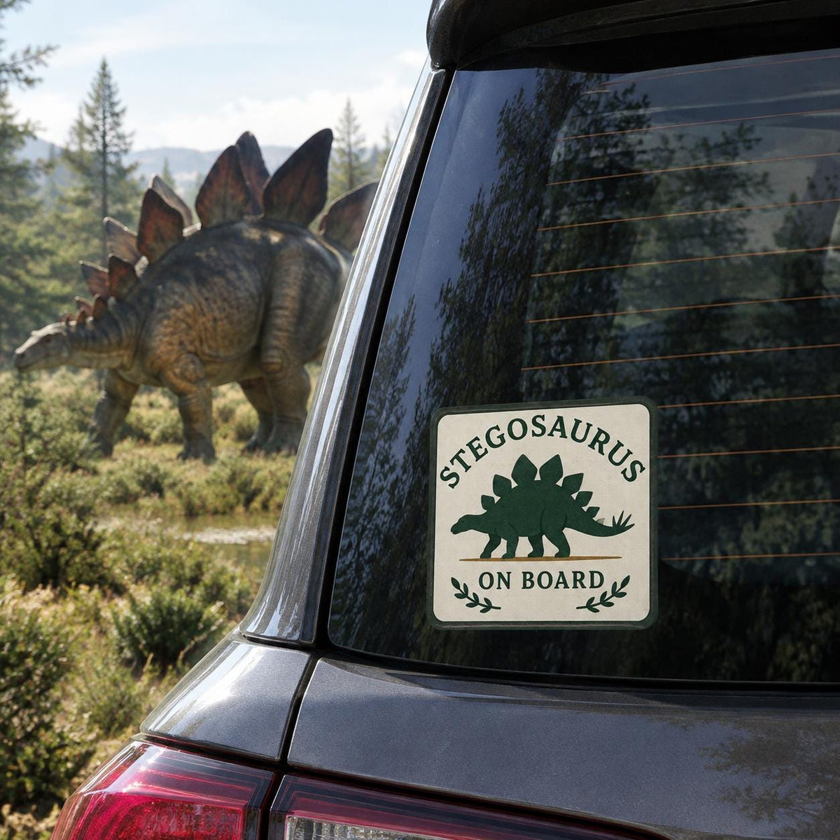 Stegosaurus Adoption Kit! Dinosaur Sticker Set!