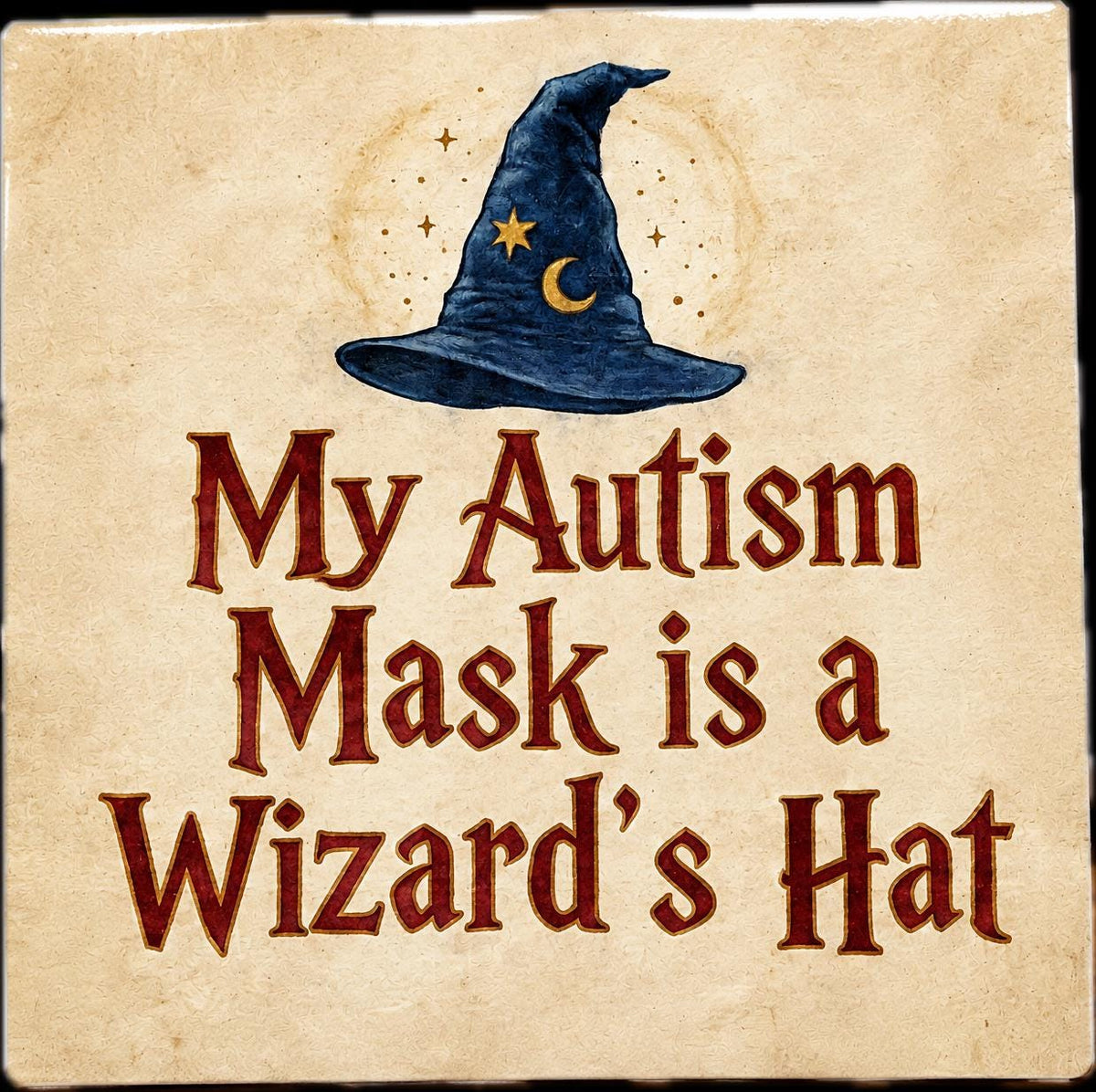 Wizard Autism Mask Sticker