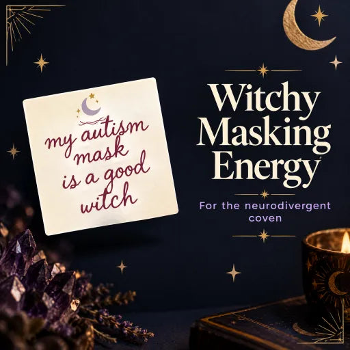 My Autism Mask is a Good Witch Sticker