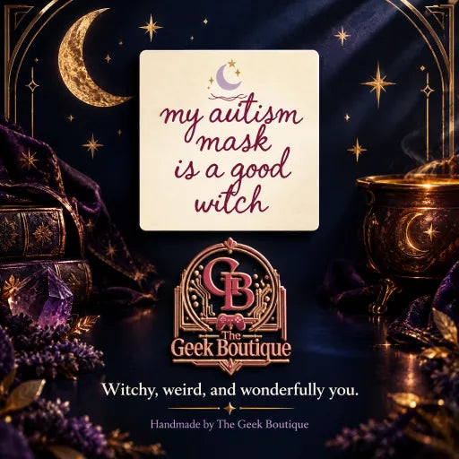 My Autism Mask is a Good Witch Sticker