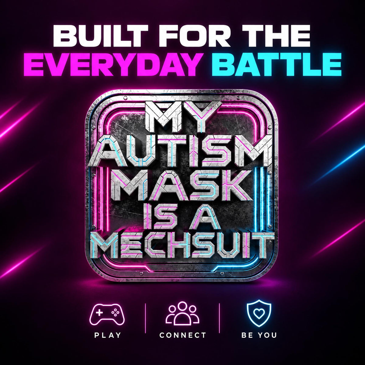 Cyberpunk Autism Mechsuit Sticker