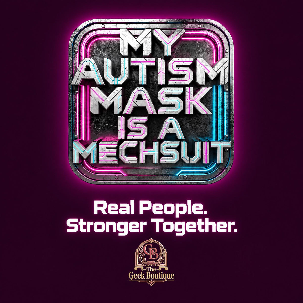 Cyberpunk Autism Mechsuit Sticker