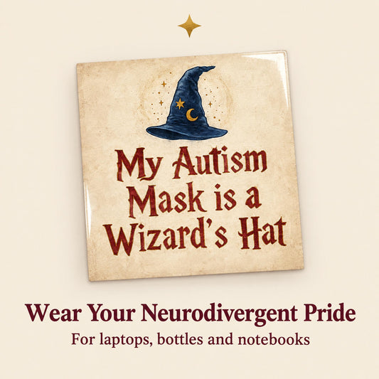 Wizard Autism Mask Sticker