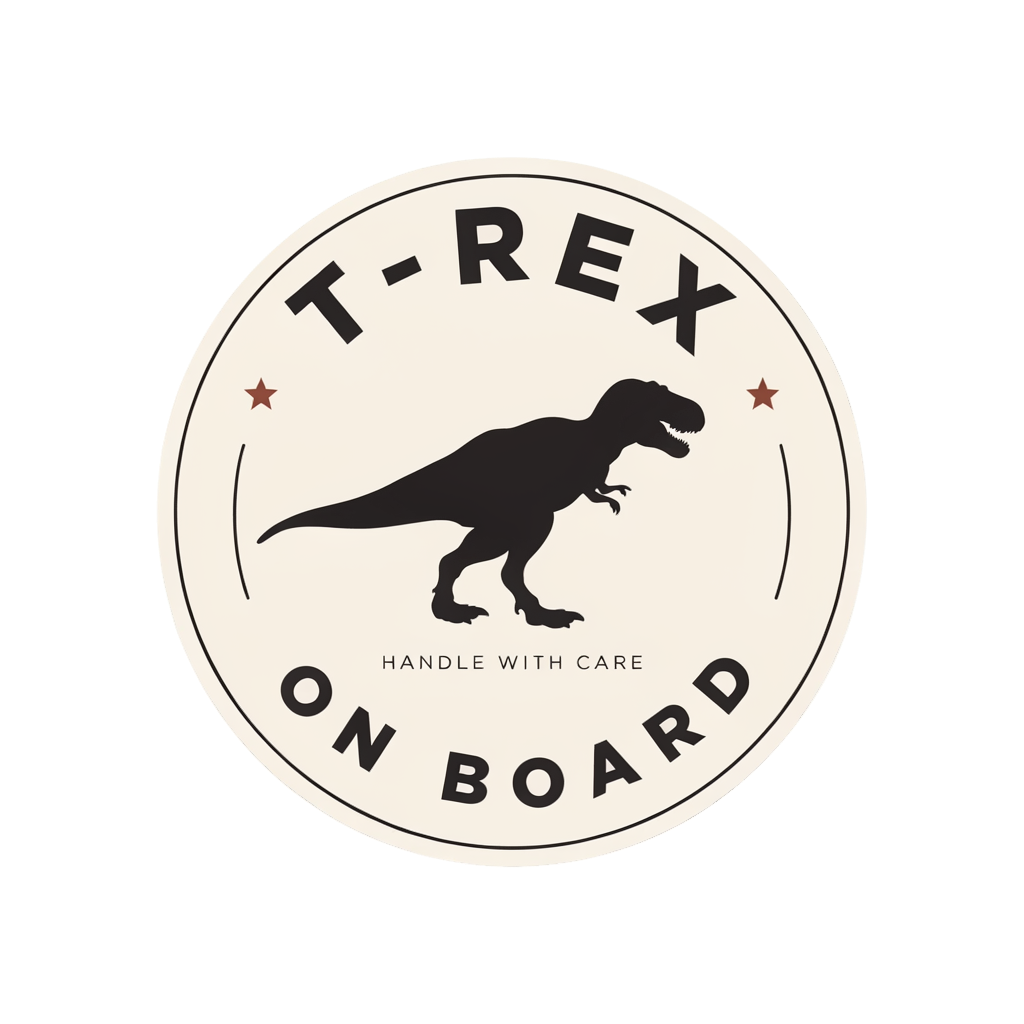 T-Rex Dinosaur Adoption Kit! Sticker Set!