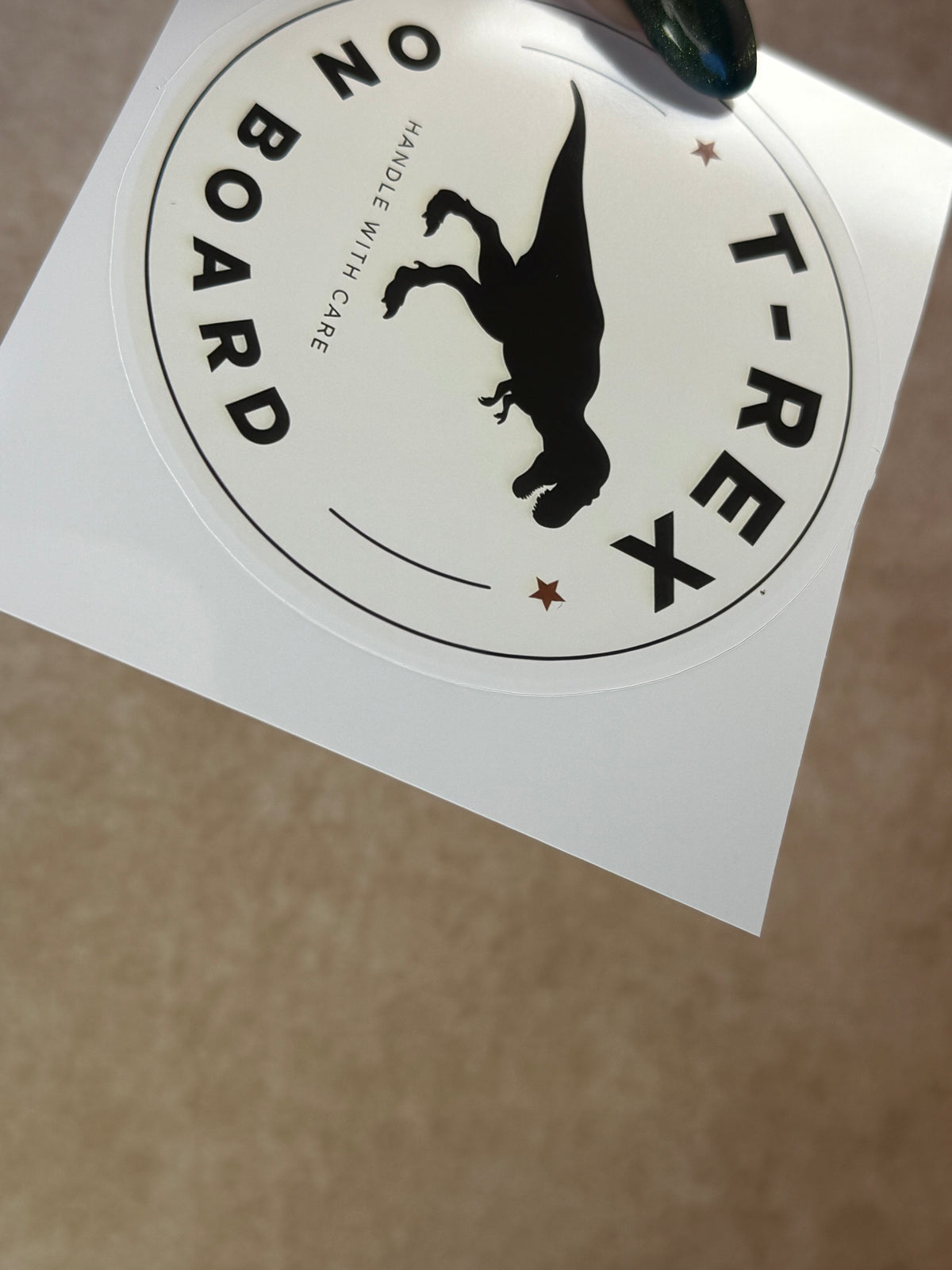T-Rex Dinosaur Adoption Kit! Sticker Set!