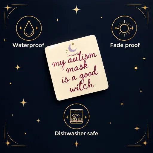 My Autism Mask is a Good Witch Sticker