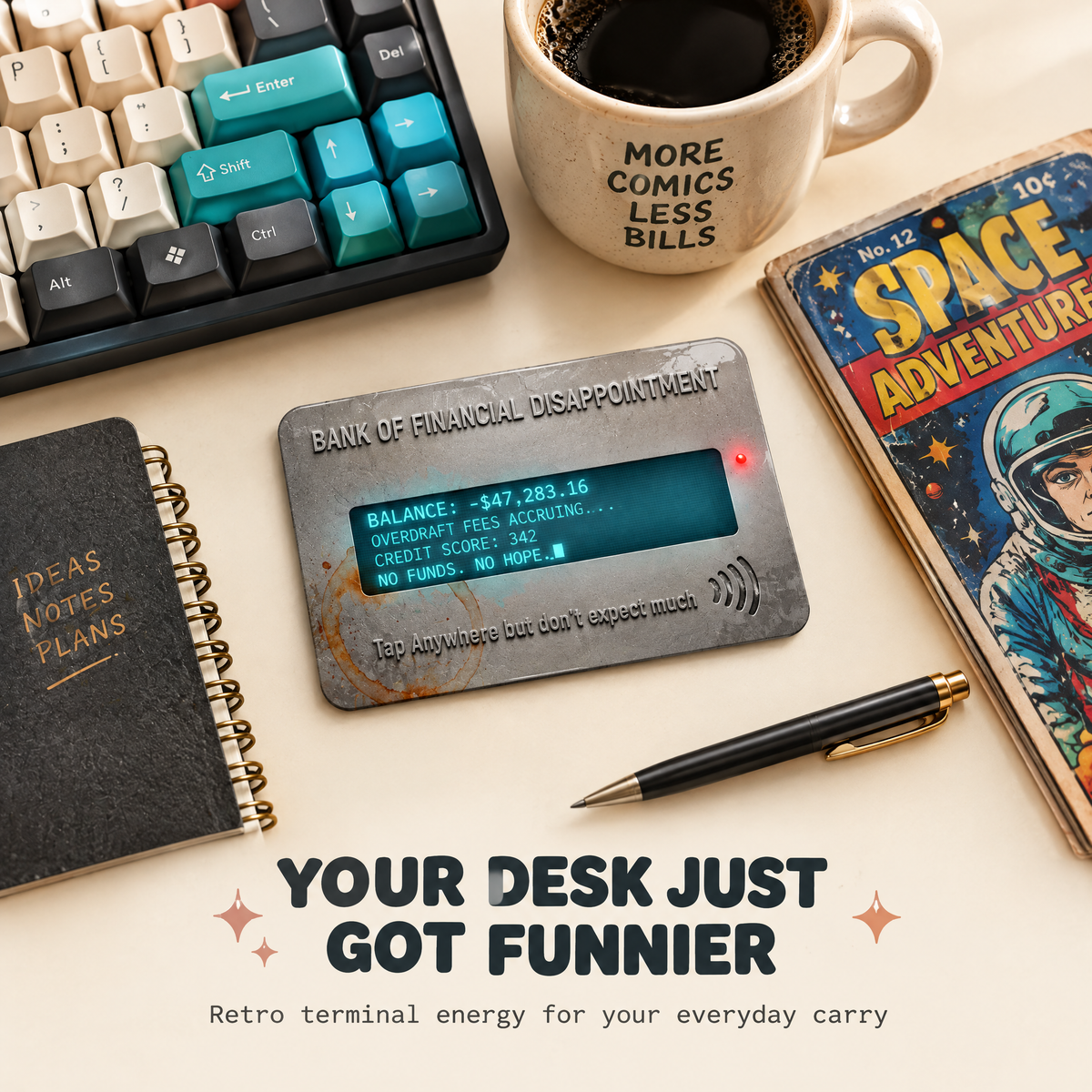 Cyberpunk Financial Disappointment Card Skin for credit/debit Card