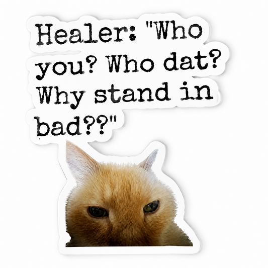 MMO RPG RAID Dungeon, Doxy’s Healer’s Bane Laptop Vinyl Sticker Decal Waterproof