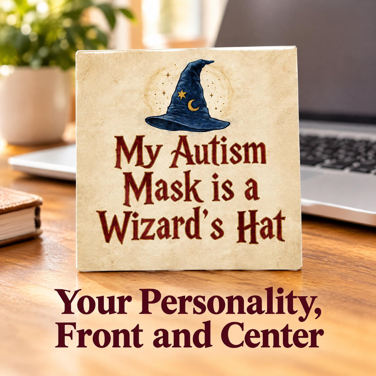 Wizard Autism Mask Sticker