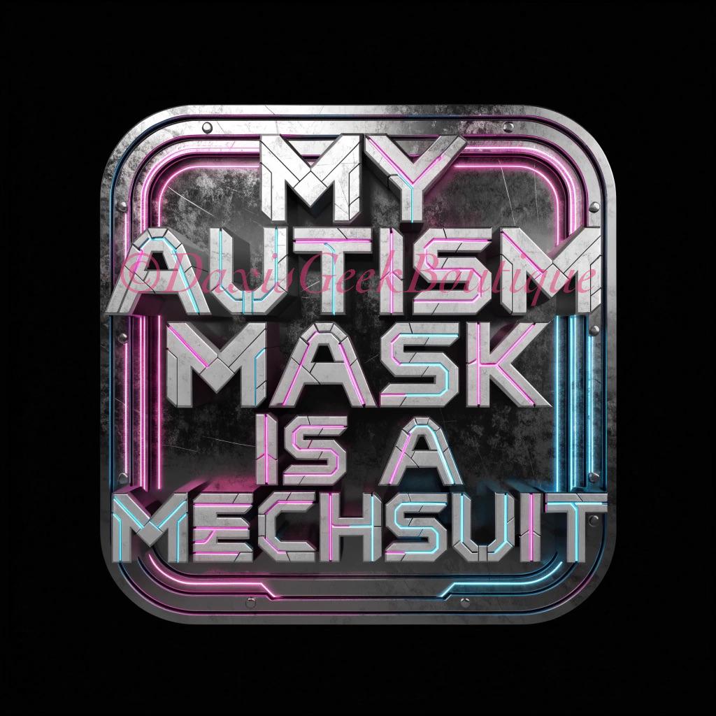 Cyberpunk Autism Mechsuit Sticker
