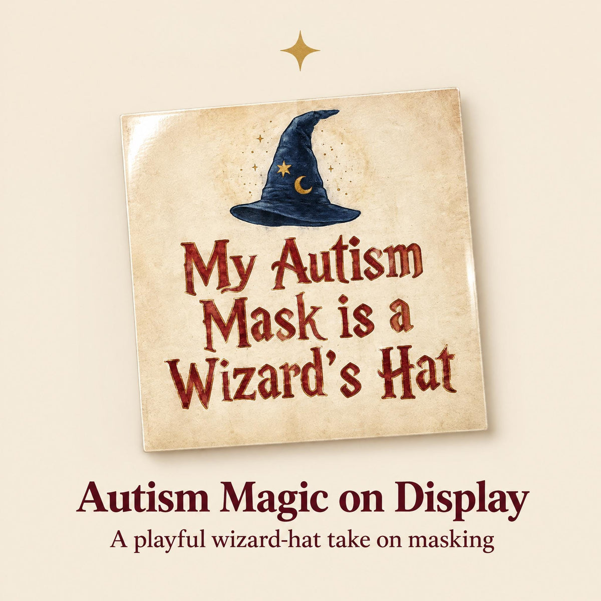 Wizard Autism Mask Sticker